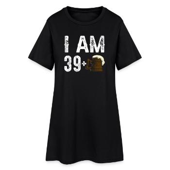 J’ai 39 ans et plus Bière d’anniversaire - Robe T-shirt Femme - noir - Devant