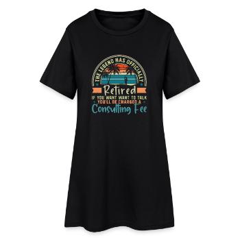 La légende est officiellement retirée - Robe T-shirt Femme - noir - Devant
