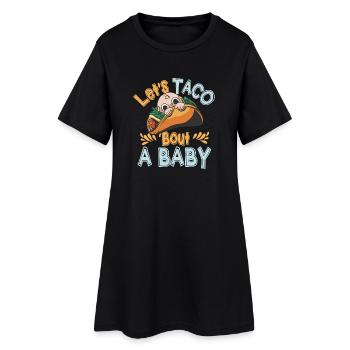 Let's Taco Bout A Party Taco Geburtstag - Frauen T-Shirt-Kleid - Schwarz - Vorne