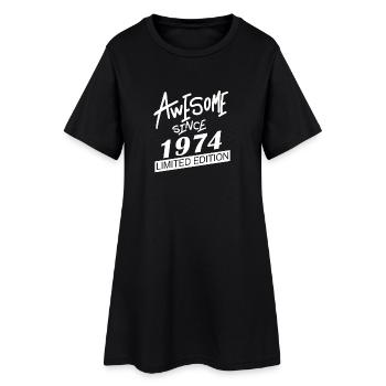 1974 - Né en 1974 - Fantastique depuis 1974 - Robe T-shirt Femme - noir - Devant