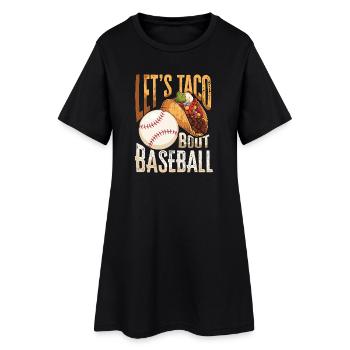 Let’s Taco Bout Baseball - Robe T-shirt Femme - noir - Devant