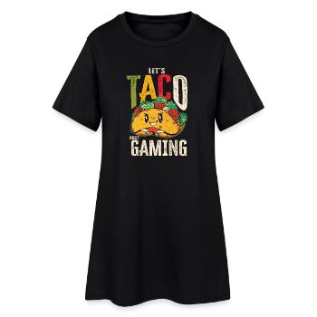 Let’s Taco Bout Gaming Geek - Robe T-shirt Femme - noir - Devant