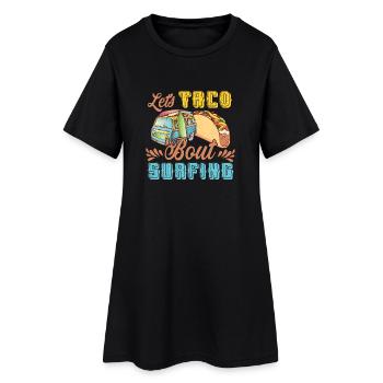 Let's Taco Bout Surfing Lover - Robe T-shirt Femme - noir - Devant