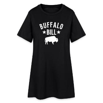 Buffalo bill, western, country, bison - Robe T-shirt Femme - noir - Devant