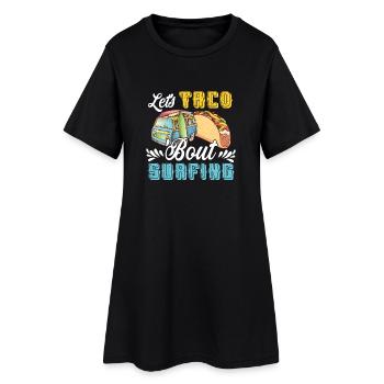 Let's Taco Bout Surfing Lover - Robe T-shirt Femme - noir - Devant