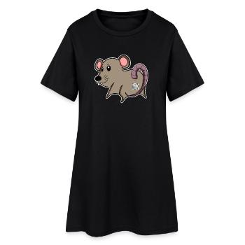 Mouse Ass - Mouse Butt - Women’s T-Shirt Dress - black - Front