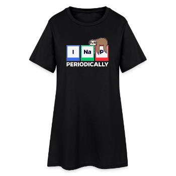 Animal endormi Déclaration humoristique Jungle paresseuse - Robe T-shirt Femme - noir - Devant