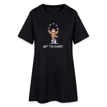Animal Drôle Paresseux Déclaration Zoo Jungle Dwellers - Robe T-shirt Femme - noir - Devant