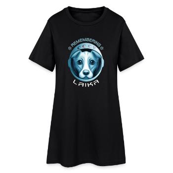 Laika - Women’s T-Shirt Dress - black - Front