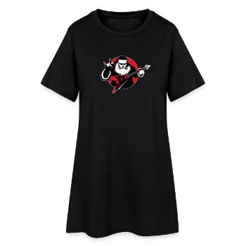 Père Noël Heavy Metal - Robe T-shirt Femme - noir - Devant