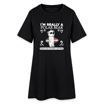 Ours polaire Ours polaire Dictons - Robe T-shirt Femme - noir - Devant