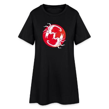 Scorpions - Lettre S - Robe T-shirt Femme - noir - Devant