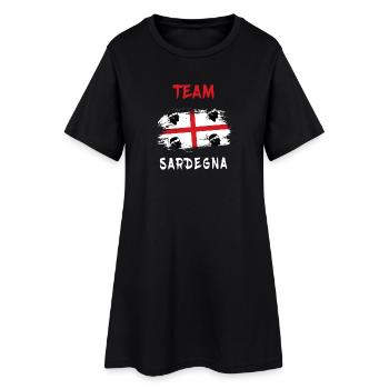 L'équipe Sardinia Design - Robe T-shirt Femme - noir - Devant