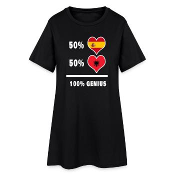 Albanie et Espagne génie / cadeau - Robe T-shirt Femme - noir - Devant