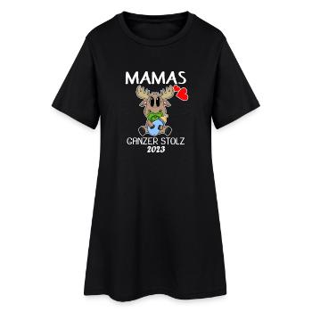 Baby 2023 - Geburt Schwanger 2023 - Baby Junge - Frauen T-Shirt-Kleid - Schwarz - Vorne