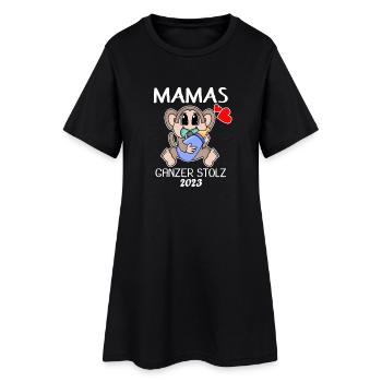 Baby 2023 - Geburt Schwanger 2023 - Baby Junge - Frauen T-Shirt-Kleid - Schwarz - Vorne