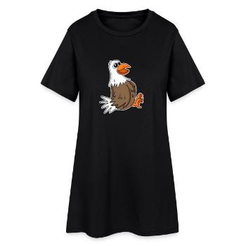 Aigle - Robe T-shirt Femme - noir - Devant