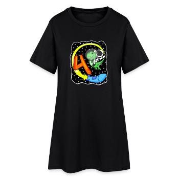 Garçon 4 ans - cadeau 4ème anniversaire - Robe T-shirt Femme - noir - Devant
