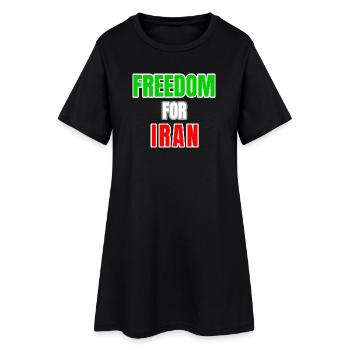 Liberté de l’Iran - Robe T-shirt Femme - noir - Devant