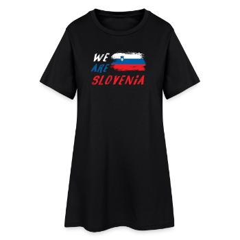 Nous sommes la Slovénie - Robe T-shirt Femme - noir - Devant