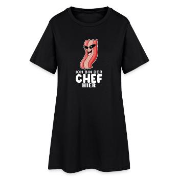Baby Junge Lustiger Spruch Chef - Frauen T-Shirt-Kleid - Schwarz - Vorne