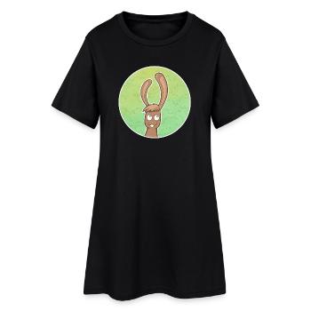 Rabbit - Women’s T-Shirt Dress - black - Front