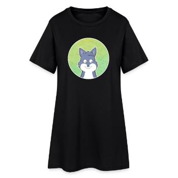 Wolf - Women’s T-Shirt Dress - black - Front
