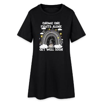 Gnome One combat seul le cancer de la peau - Robe T-shirt Femme - noir - Devant