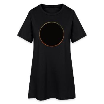 Solar eclipse - Women’s T-Shirt Dress - black - Front