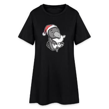Corbeau Noël Sommeil Sommeil Sommeil Sommeil - Robe T-shirt Femme - noir - Devant