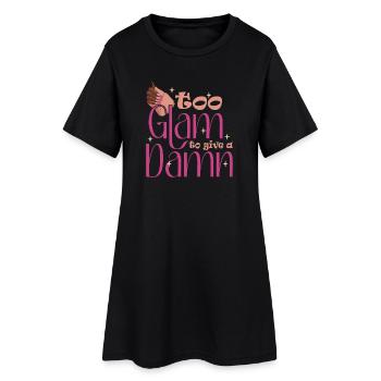 Trop glamour pour donner un sacré créateur d’ongles - Robe T-shirt Femme - noir - Devant