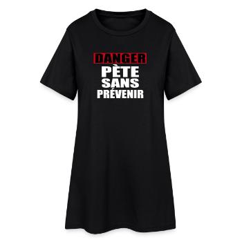 Danger Pete Sans Prévenir - Robe T-shirt Femme - noir - Devant