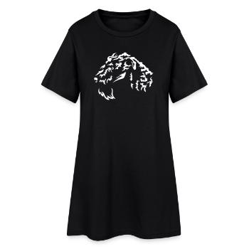 Kerry Blue Terrier Head « Black Edition » - Robe T-shirt Femme - noir - Devant