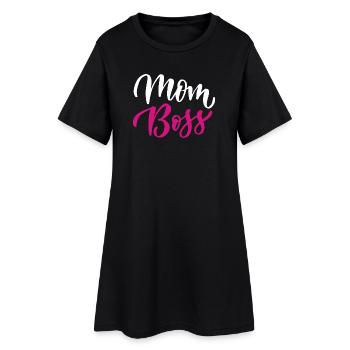 Mom Bos.s - Women’s T-Shirt Dress - black - Front