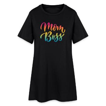 Mom Bos.s - Women’s T-Shirt Dress - black - Front