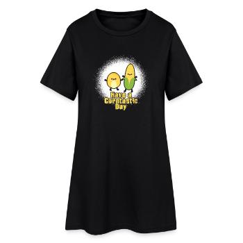 Have a corntastic day - Women’s T-Shirt Dress - black - Front