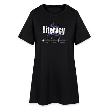 Music Literacy Matters - Women’s T-Shirt Dress - black - Front