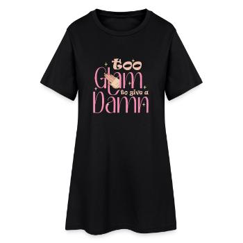 Trop glamour pour donner un sacré créateur d’ongles - Robe T-shirt Femme - noir - Devant