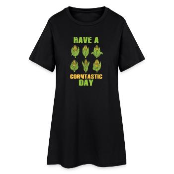 Have a corntastic day - Women’s T-Shirt Dress - black - Front