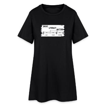 Music Literacy Matters - Women’s T-Shirt Dress - black - Front