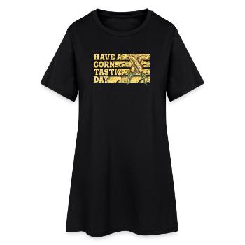 Have a corntastic day - Women’s T-Shirt Dress - black - Front