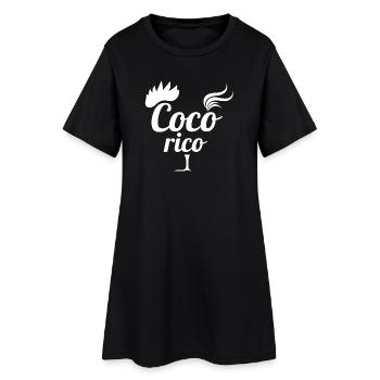rugby, rugby sport, cocorico - Robe T-shirt Femme - noir - Devant
