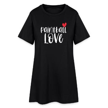 Paintball Love Paintballer Gotcha Cadeau - Robe T-shirt Femme - noir - Devant