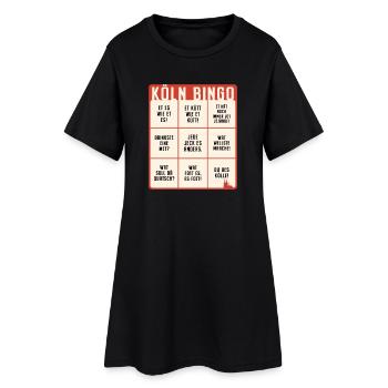 Köln Bingo Kölsch Et Kütt Alaaf Kölner Karneval - Frauen T-Shirt-Kleid - Schwarz - Vorne