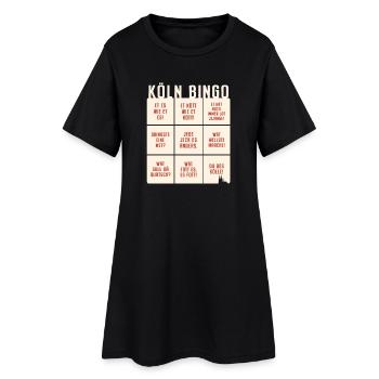 Köln Bingo Kölsch Et Kütt Alaaf Kölner Karneval - Frauen T-Shirt-Kleid - Schwarz - Vorne