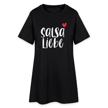Tänzerin Tänzer tanzen Geschenk Salsa Liebe! - Frauen T-Shirt-Kleid - Schwarz - Vorne