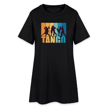 Tango Dancer Dance Vintage Retro Cadeau - Robe T-shirt Femme - noir - Devant