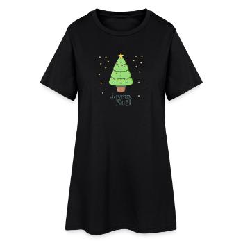 Joyeux Noël - Robe T-shirt Femme - noir - Devant