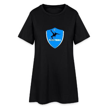 football - Robe T-shirt Femme - noir - Devant