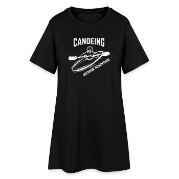 canoë, kayak, rafting - Robe T-shirt Femme - noir - Devant